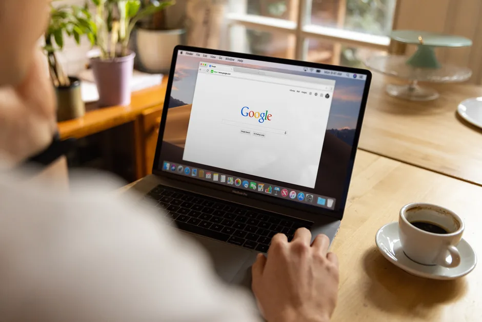 A digital marketer analyzing Amazon A9 search engine ranking metrics on a dashboard to optimize product listings.