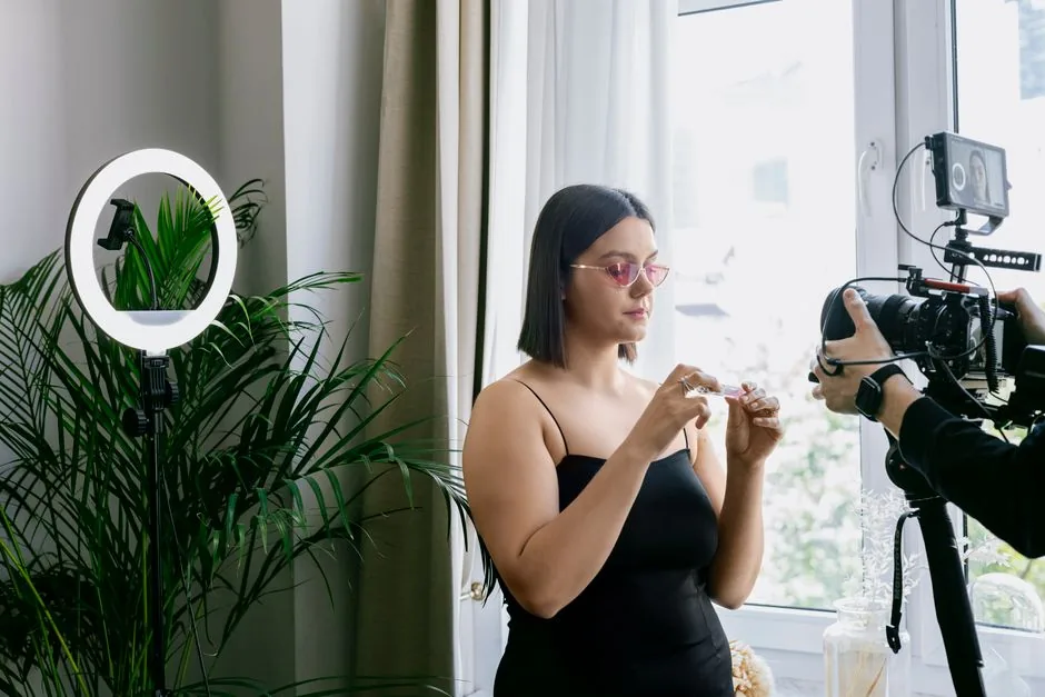 A consumer using a remote control to interact with an Amazon interactive video ad on a smart TV screen.