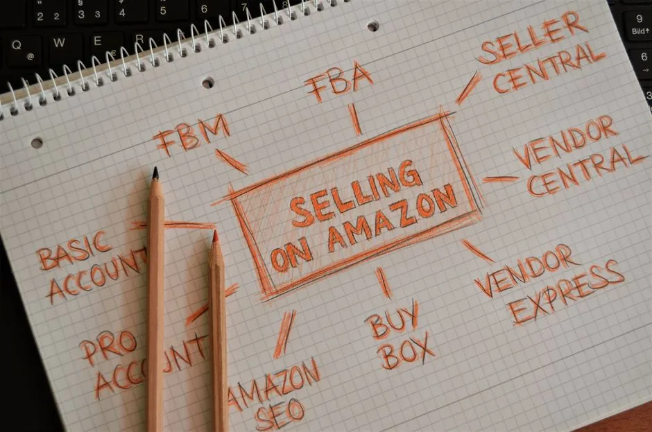 A modern e-commerce manager analyzing digital marketing metrics on a laptop to optimize Amazon brand marketing strategies.