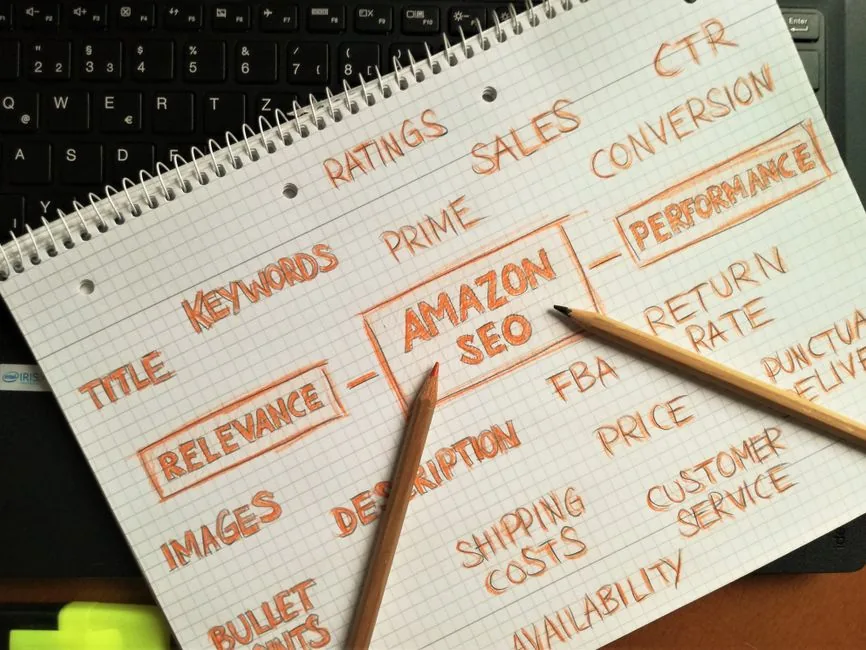 Especialista en marketing digital analiza términos de búsqueda en Amazon usando inteligencia artificial para optimizar listings de vendedores.