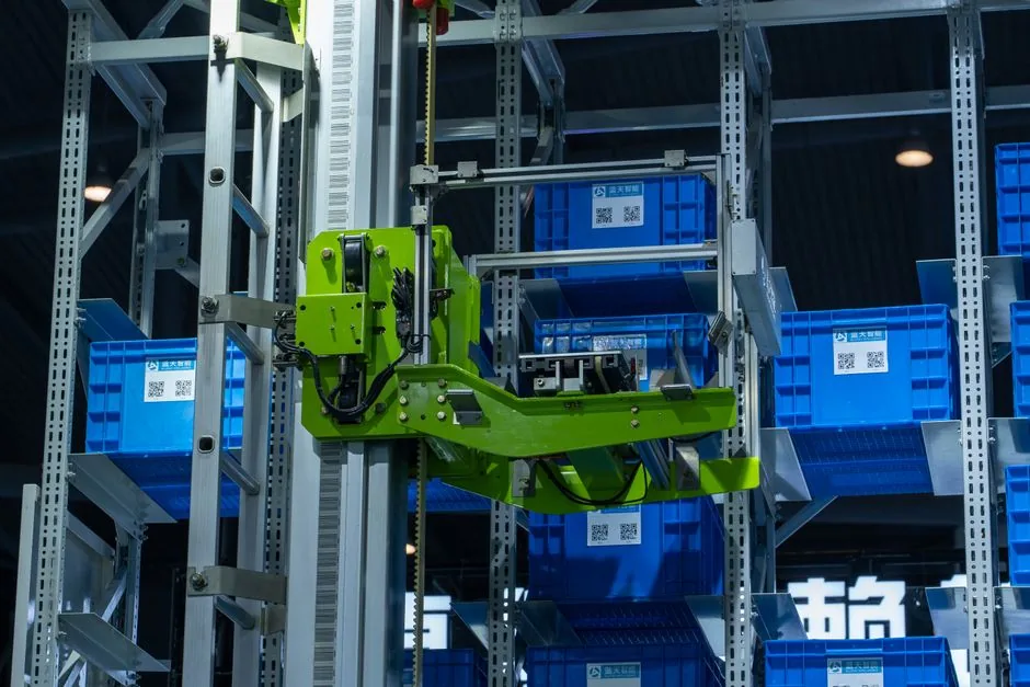 ShipBob warehouse robot processing e-commerce orders automated by Claude AI integration for supply chain executives