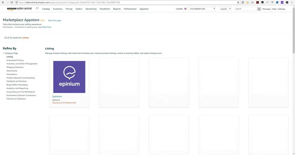 Epinium Available on Amazon Marketplace Appstore