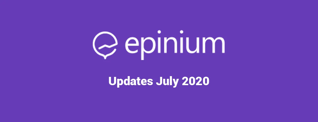 Epinium updates [July 2020]