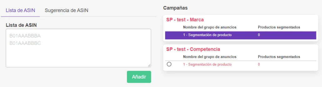 Lista ASIN Amazon