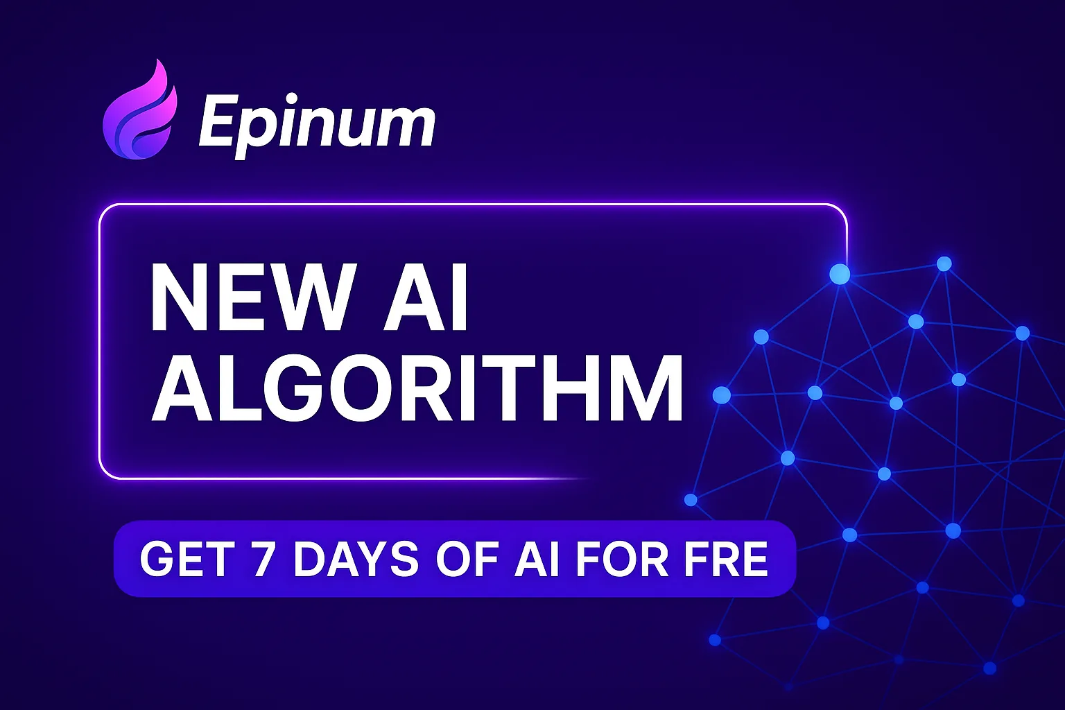 New Epinium Algorithm for product listing optimisation