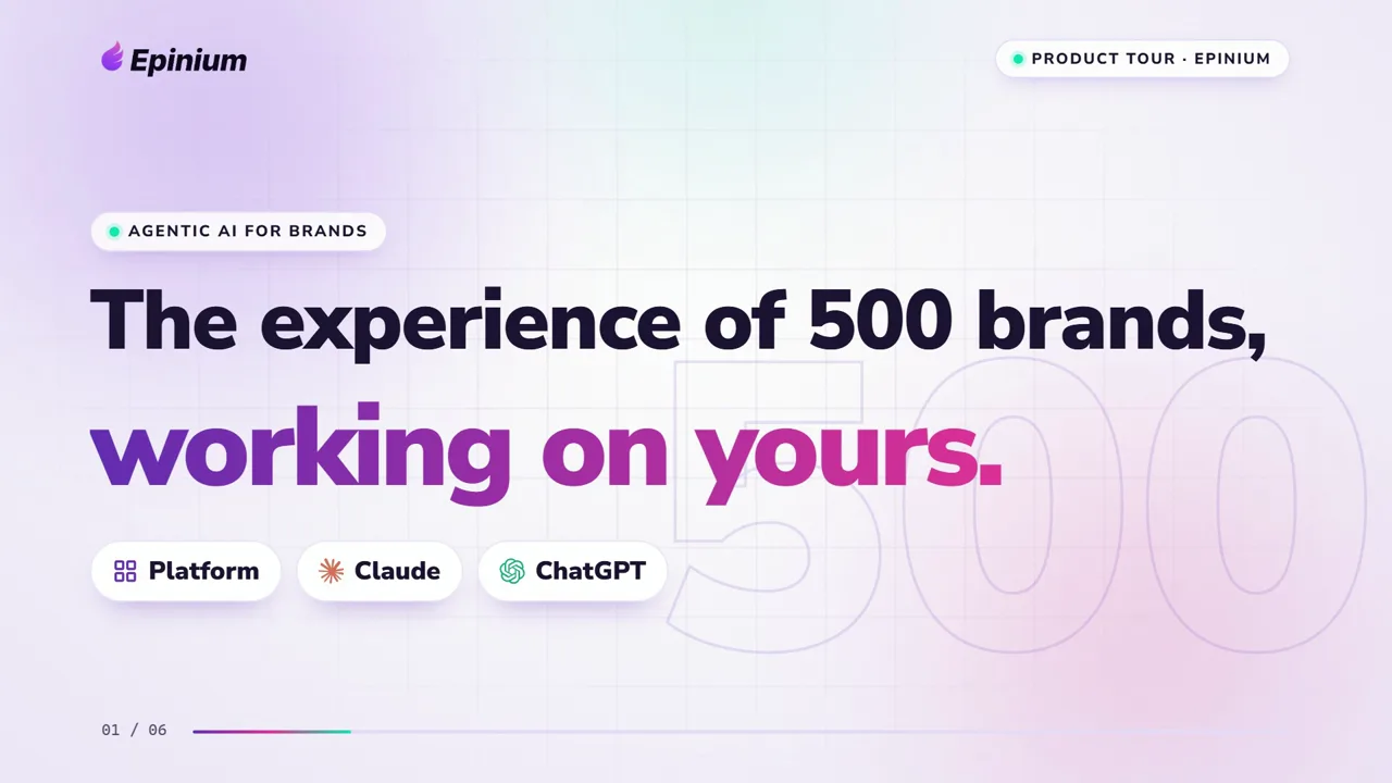 Epinium product tour: the experience of 500 brands, working on yours